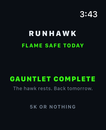 Apple Watch gauntlet complete